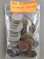 50ct Assorted World Coins