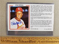 Stan Musial Signed Postcard