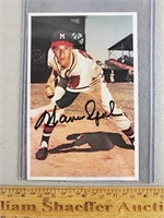 Warren Spahn Signed Baseball Card