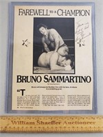 Bruno Sammartino Signed Magazine Page No COA