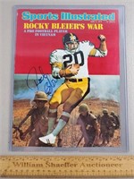 1975 SI Magazine Cover Rocky Bleier Signed