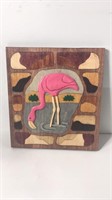 Parquetry Flamingo Plaque U15E