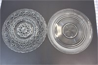 VINTAGE ANCHOR QUEEN MARY PLATE & SERVING PLATE