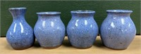 FOUR 3" CHARLES LISK MINI POTTERY PIECES