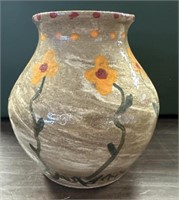8" SIGNED DALE COSTNER DECORATED POTTERY