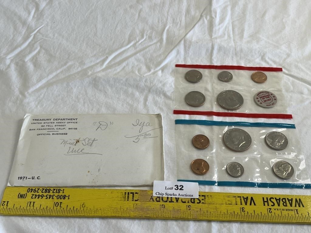 1971 U.C.  United States Mint Coin Sets