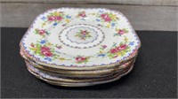 7 Royal Albert Petit Point Bread & Butter Plates 6