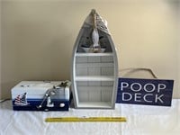 Nautical Decorations - Poop Deck Sign - Boat