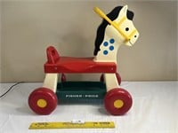 Vintage Fisher Price Ride On Child's Horse Toy