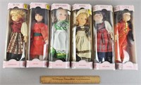 6ct Dolls of the World w/ Boxes
