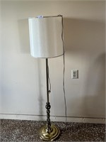 Brass Floor Lamp with Shade