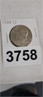 1968-D 40% SILVER KENNEDY HALF DOLLAR