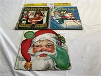 Vintage Children's Christmas Books  Santa Claus