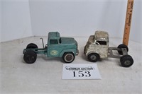 (2) Hubley Toy Trucks