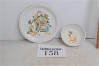 Mickey Mouse Club Plate & Bowl