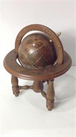 Small Desktop Globe On Wood Stand U15A