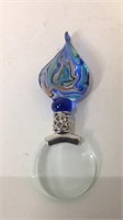 Vintage Pier 1 Art Glass Magnifier Loupe  UJC