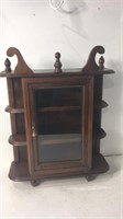 Vintage Small Hanging Curio Cabinet U14A