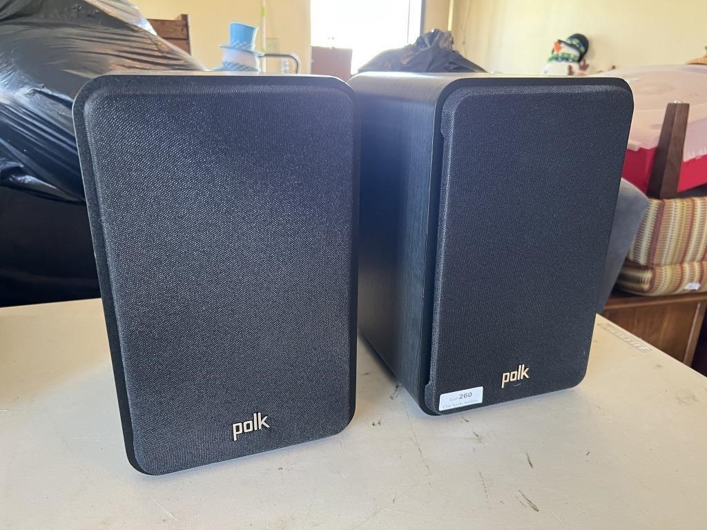 Nice Pair of Polk Audio Speakers. Downsizing So