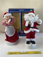 Vintage Mr & Mrs Santa Claus Motion-Ettes