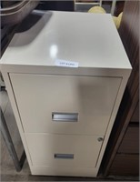 TWO-DRAWER METAL FILING CABINET