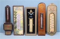 (5) Nice Vintage Advertising Thermometers