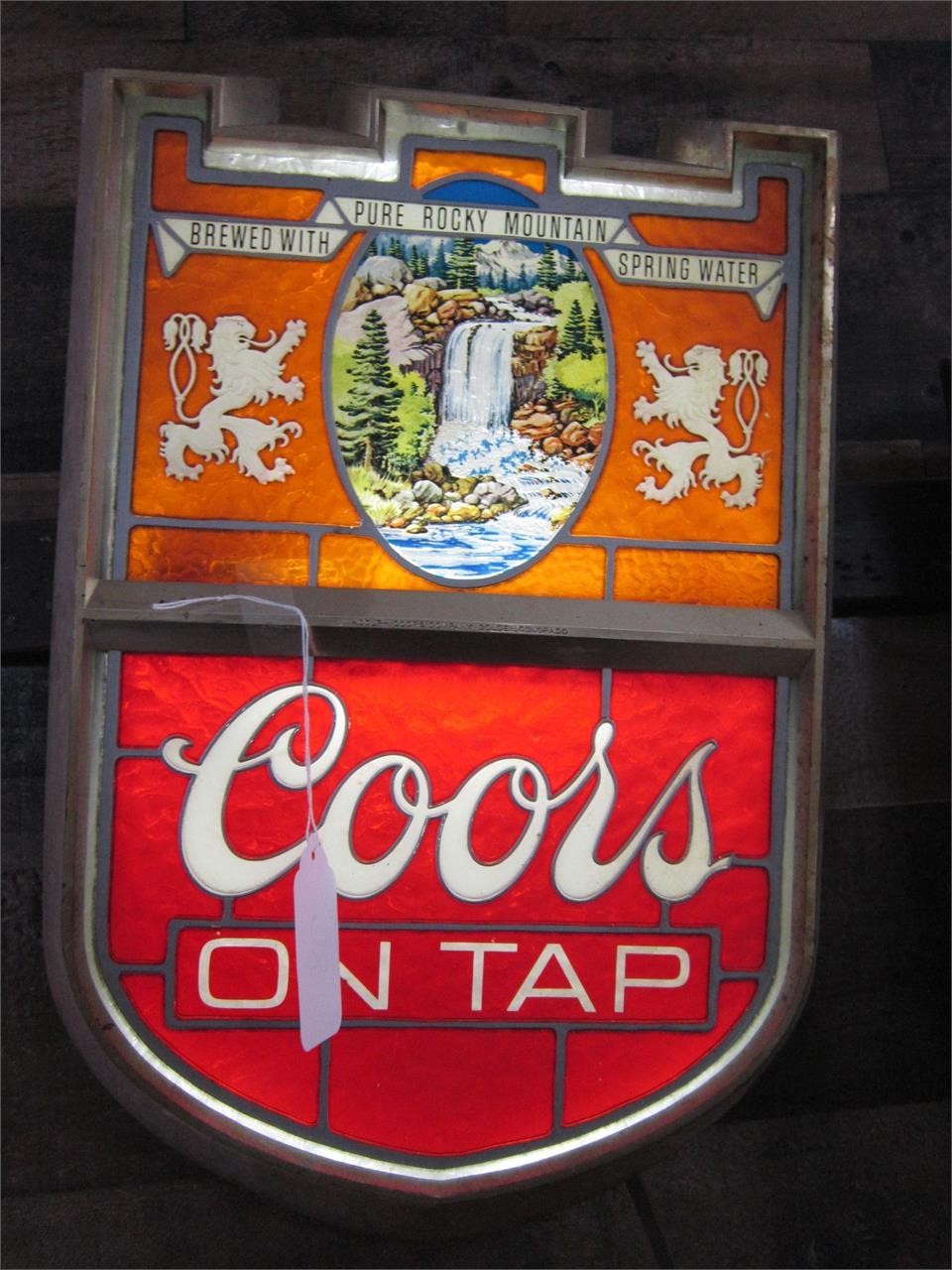 COORS LIGHTED BAR LIGHT ADVERTISEMENT