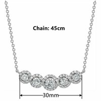 Luxury Women Silver Plated Necklace