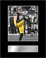 Pittsburgh Steelers T J Watt 8x10 Matted