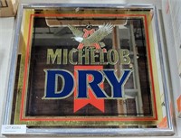 MICHELOB DRY BEER MIRROR 18.5'' BY 18.5''