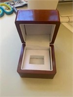 Nice Wooden Ring Display Case NEW Single Ring
