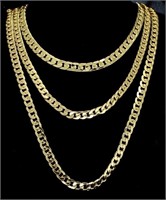 3pc Layered Set 20" 24" 30" Cuban Links