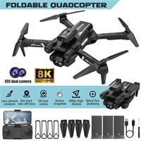 2023 Drone 8K HD Dual Camera WiFi FPV 4 Batteries