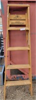 WOODEN A FRAMED LADDER