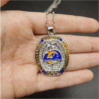 Los Angeles Rams Replica Two Time Champs Pendant W