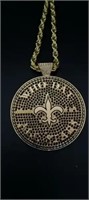 New Orleans Saints Pendant and Chain NEW