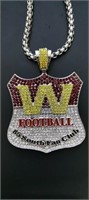 Washington Football Club Pendant and Chain NEW