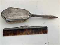 Sterling Silver Vintage Brush & Comb Set 147gr TW