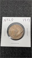 1919 Newfoundland 1 Cent Coin