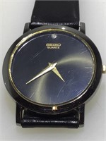 Seiko 7N00-8A49 Black Dial Watch. Like New