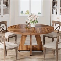Ebern Designs Round Farmhouse Table $519
