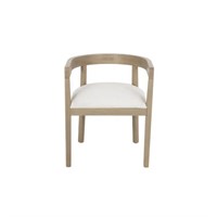 Fabric + Ruberwood Dining Chair $260