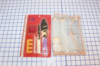 VINTAGE TRAVEL CONTAINERS & MANICURE SET