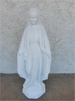 Mary Statue 34in Tall, Cement