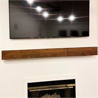 Pine Wood Rustic Fireplace Shelf Mantel $179