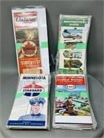 collection of vintage road maps - US & Canada