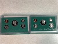 2 U.S. Mint Proof Sets, 1995 & 1996