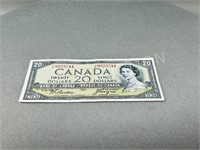 Canadian 1954 dollar bill
