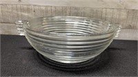 Manhattan Depression Glass Large Salad Bowl 11" In