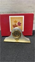 Acadian Seasons Metal Clock In Presentation Box Ne